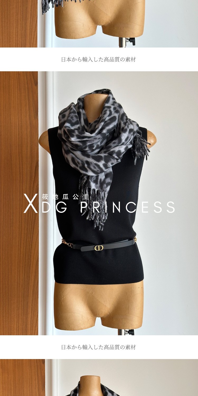 Export top-quality goods! Fashionista 苾 in! The leopard print scarf with a strong atmosphere is popular in autumn and winter. The large shawl is a trend of wearing faux cashmere scarves and shawls with fringed fur pic 19