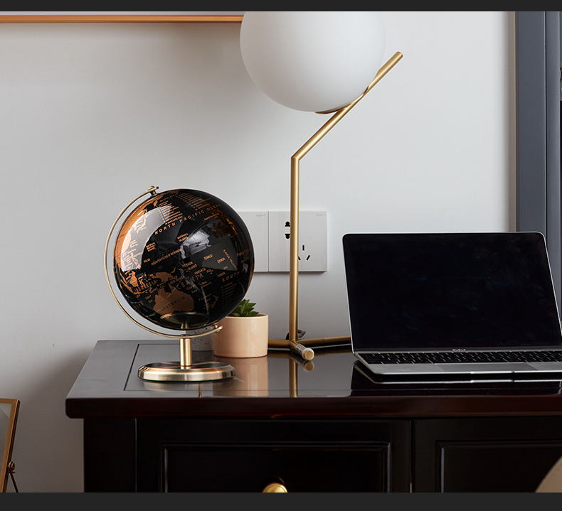 轻奢地球仪摆件客厅装饰品现代办公室桌面摆设高档工艺品商务礼品详情19