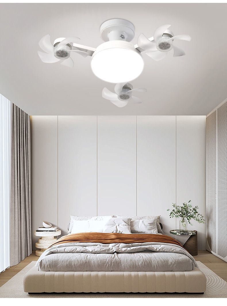 The new drone fan light is a small E27 screw-top ceiling-mounted electric fan light for bedroom, dining room and dormitory use pic 12