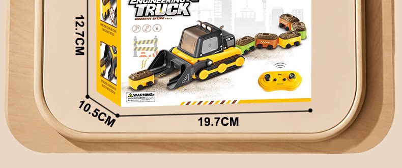 Cross-border magnetic snake remote control car swallowing engineering vehicle toy children's parent-child interactive game remote control toy pic 19
