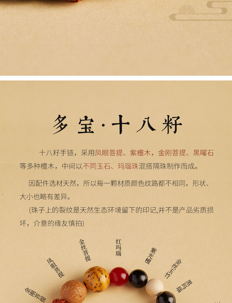 杭州菩提十八籽手串18籽天然多宝正品手链男女符平安佛珠文玩详情7