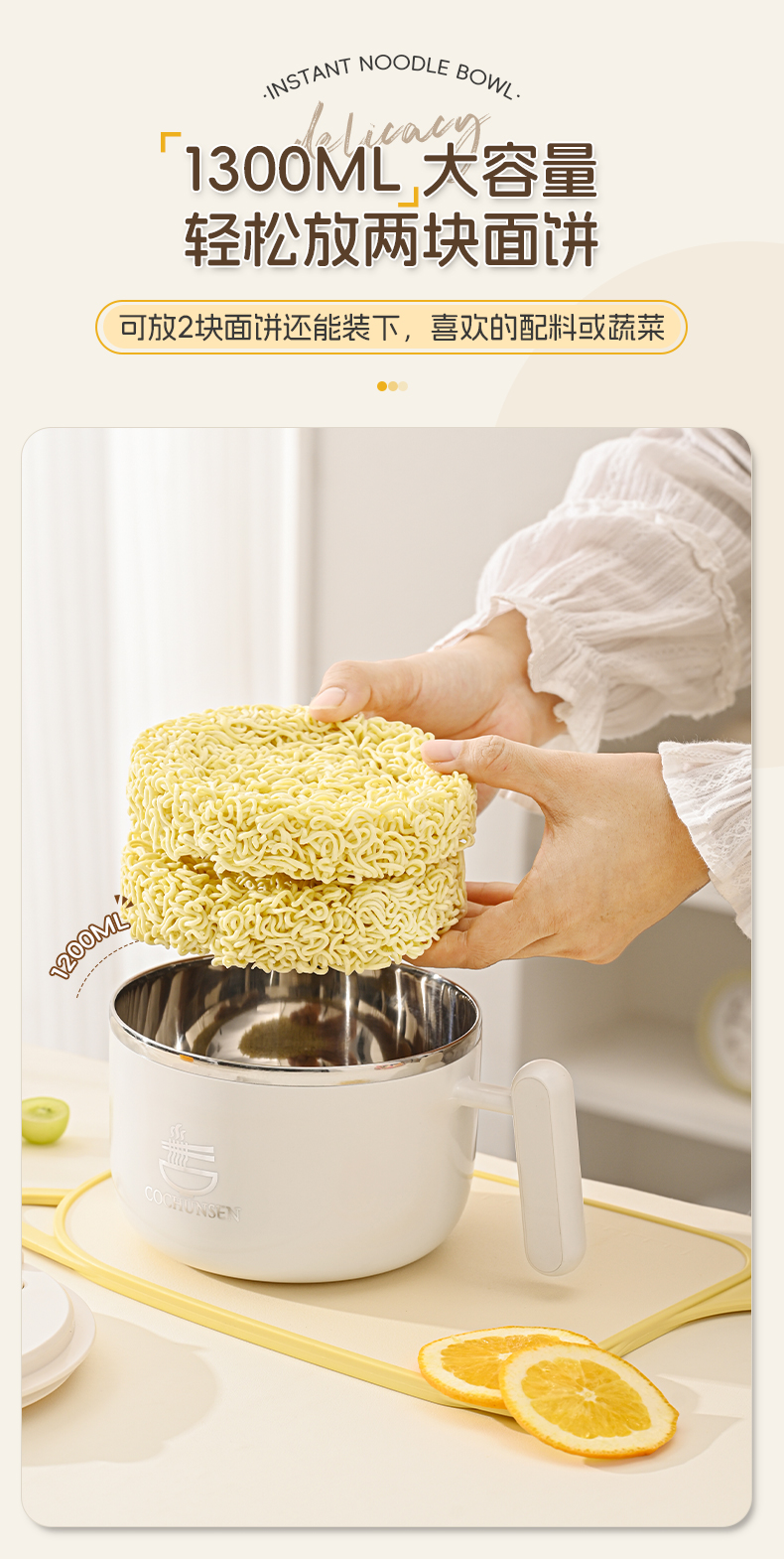 304不锈钢饭碗上班族饭盒学生食堂打饭大容量饭盆成人保温碗饭缸详情6