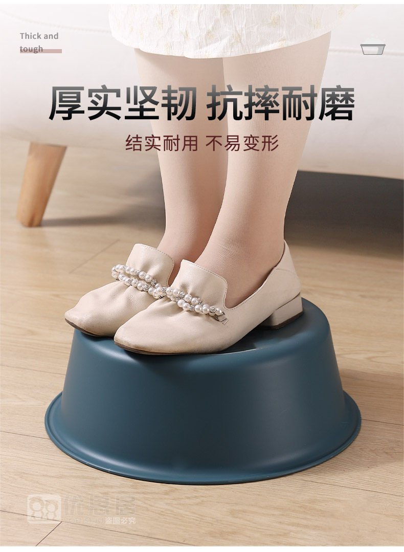 家用脸盆大号加厚耐用塑料洗脸盆子学生宿舍用小盆洗衣服盆洗脚盆详情11