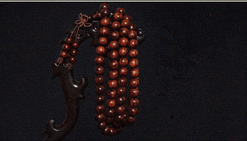 Authentic Hainan yellow rosewood and oil pear old material bracelet 2.0 Hainan Yellow Ghost Face Ghost Eye Bracelet for men and women, Buddhist prayer beads pic 11