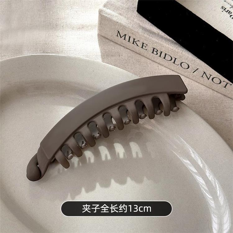 大号发量多扭扭香蕉夹竖莫兰迪发根发夹女复古高马尾固定抓头饰详情16