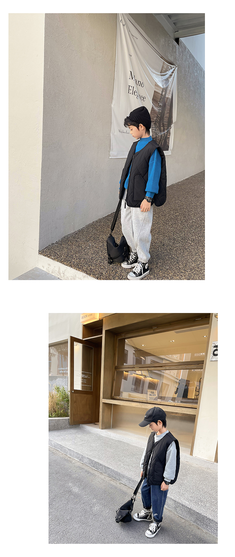 【2件9折，3件8折】男童冬季童装校服神器棉马甲冬装开衫内搭衣服详情11