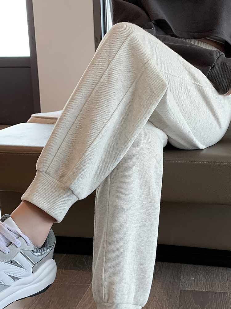 Korean sportswear women's 2022 summer new style Halon pants, loose and tight-fitting, petite spring and autumn thin casual sweatpants Specification image