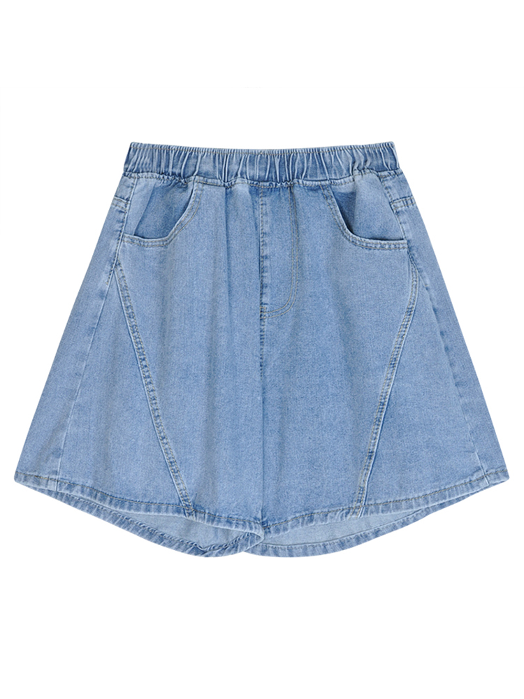 Summer petite women's pants 2022 new high-waisted slimming jeans, summer loose and thin A-line shorts Item Picture