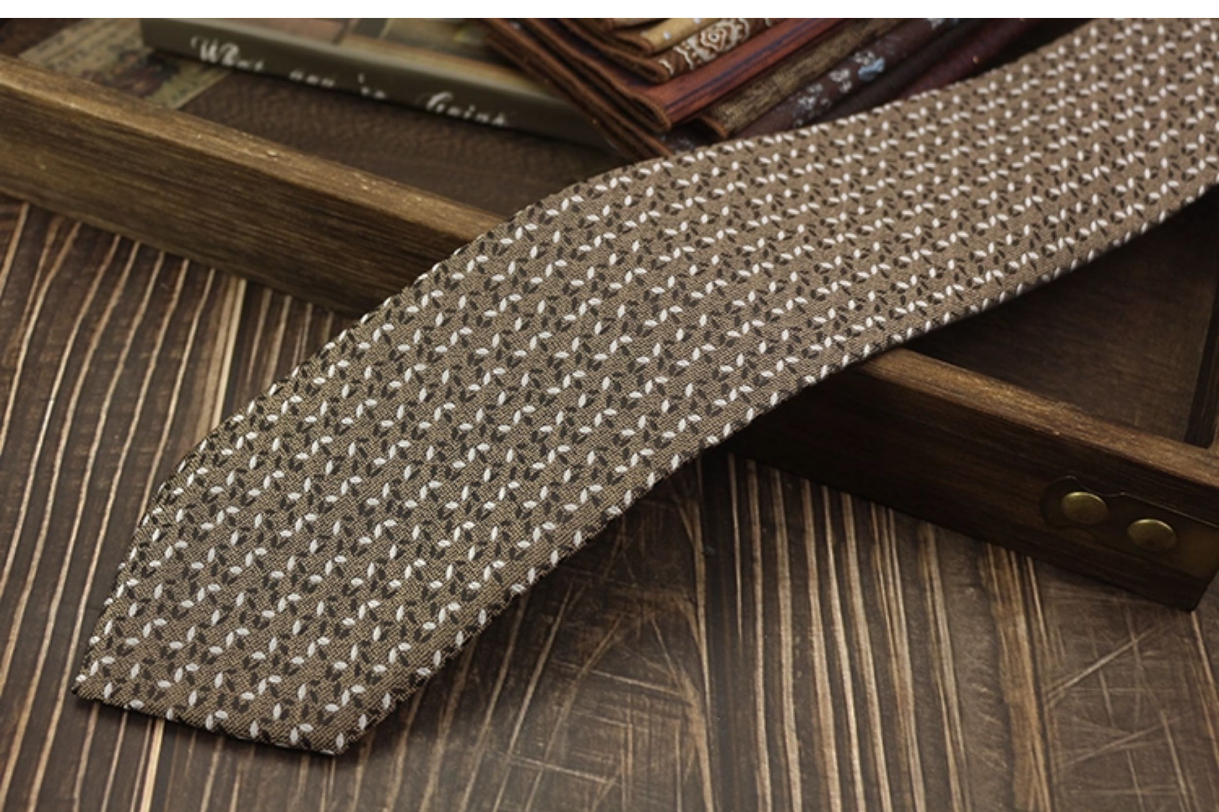 男士领带复古手打英伦风高级领口商务西装结婚新郎婚礼涤丝高档详情22