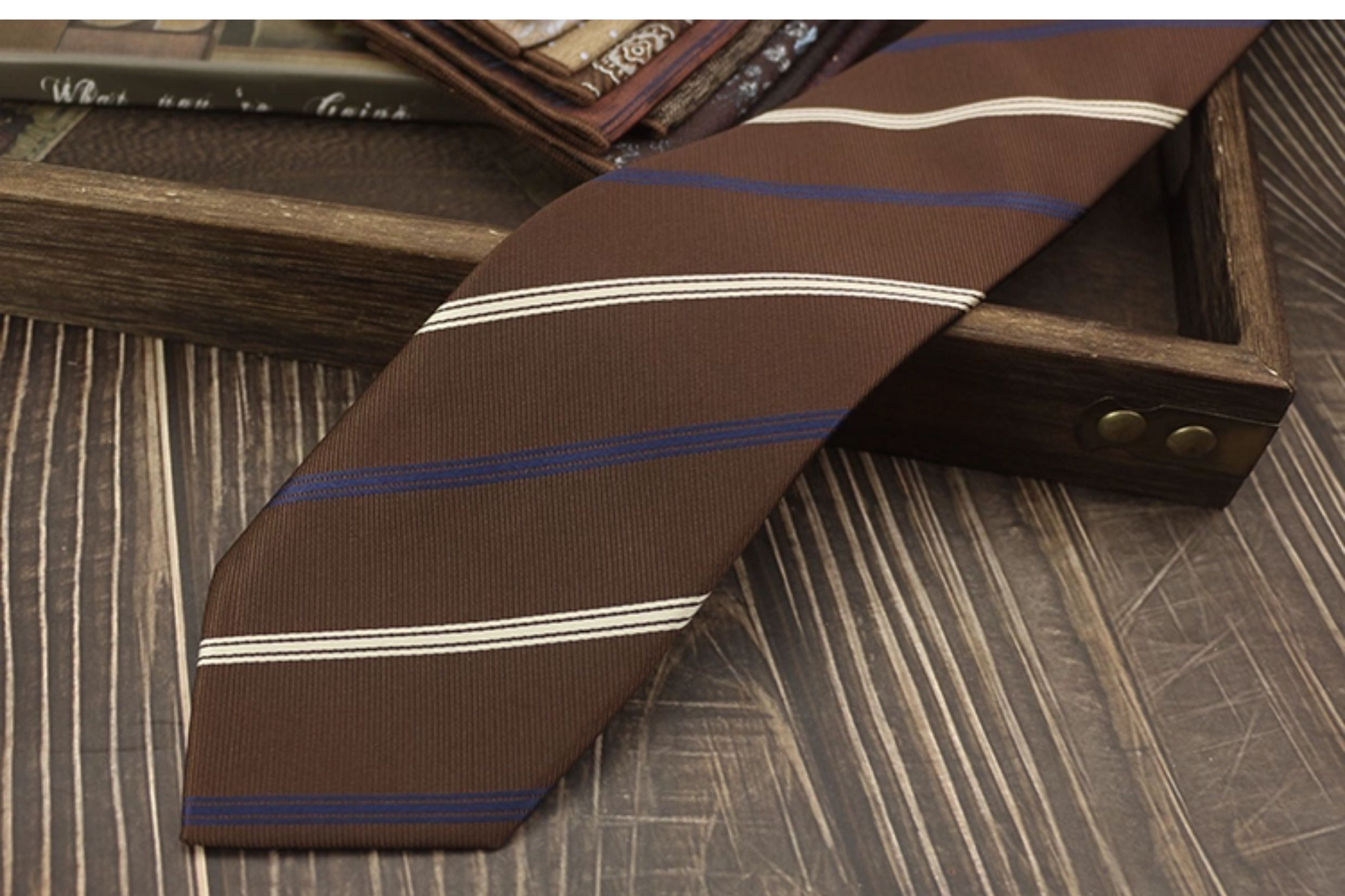 男士领带复古手打英伦风高级领口商务西装结婚新郎婚礼涤丝高档详情32