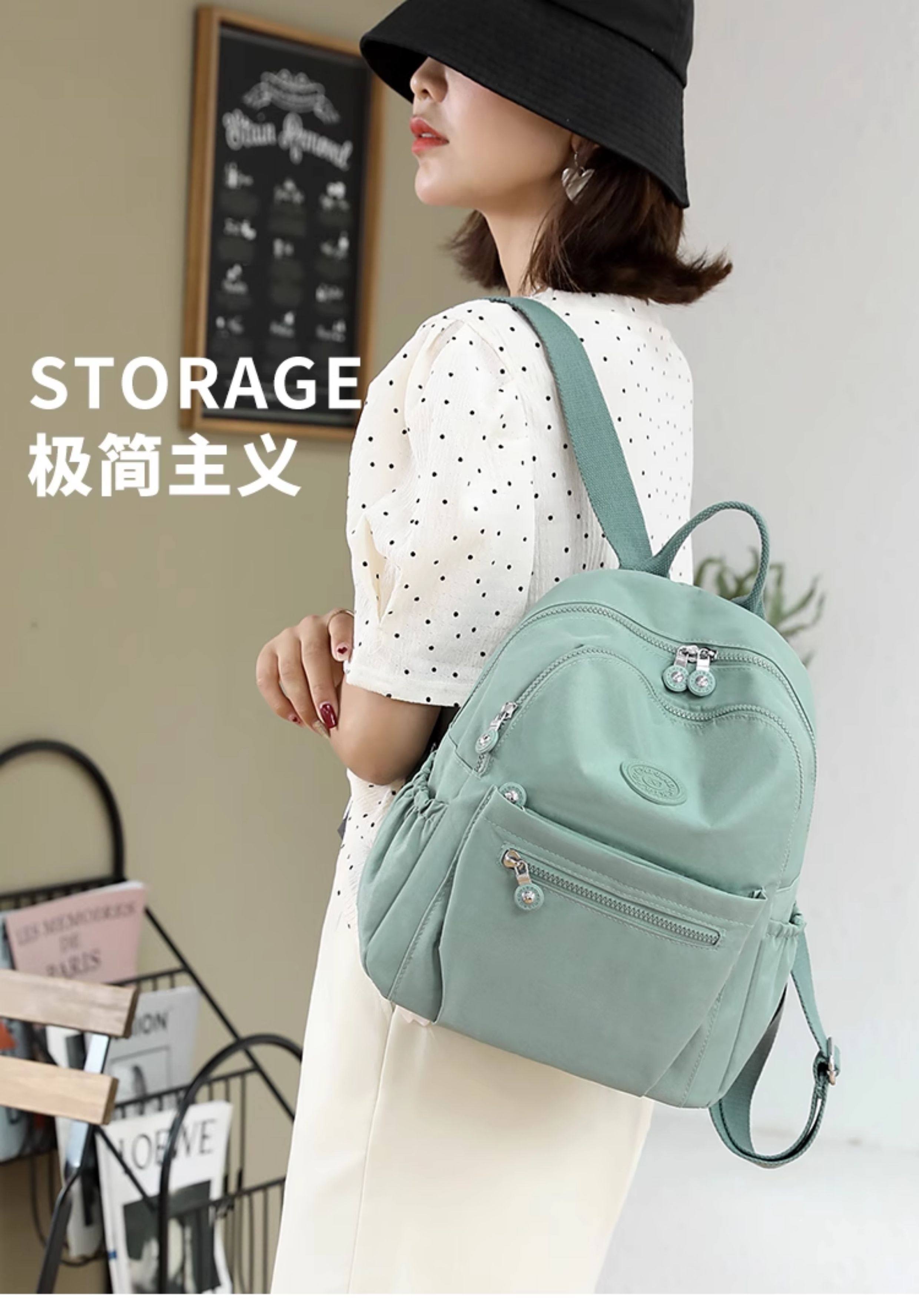 双肩包女5新双肩背包时尚旅行小包时尚轻便牛津布百搭女包包详情2