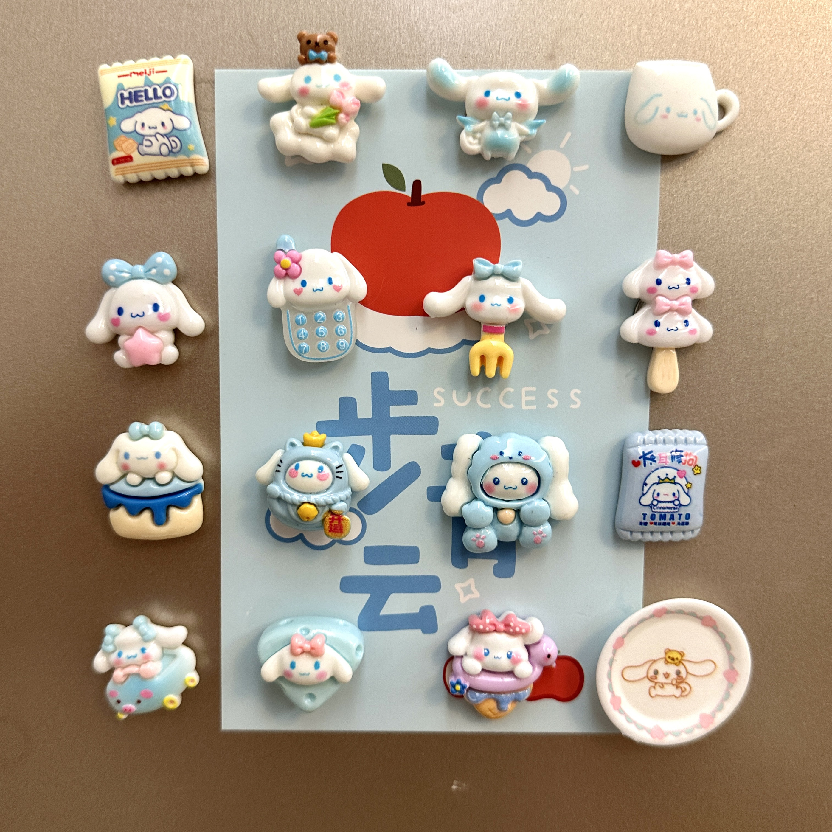 卡通玉桂狗冰箱贴磁性装饰创意个性网红ins风家居摆饰黑板贴无痕详情2