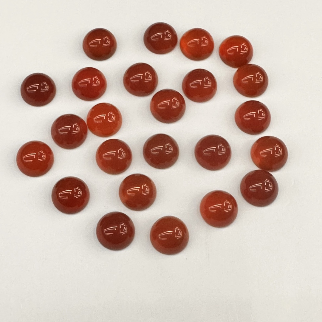 Cross-border direct sales of red agate shaped ring face gemstones, European and American fashionable agate bare stone gemstone handicrafts wholesale Item Picture