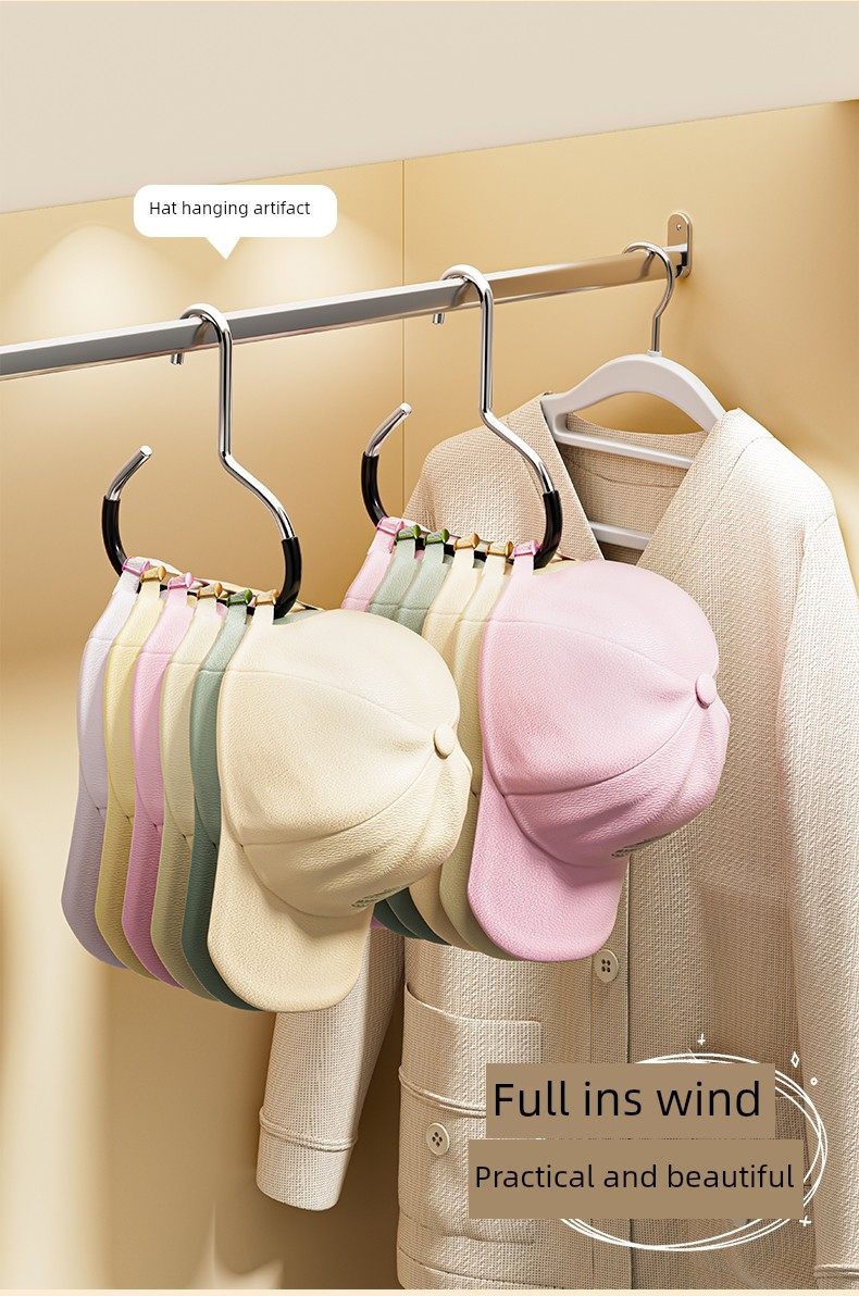 吊带衣架贴身衣架储物背心专用挂帽包衣柜宿舍多功能环钩收纳整理架详情3