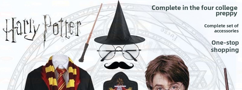 哈利波特cos服装魔法袍格兰芬多赫敏学院套装万圣节衣服披风斗篷详情1