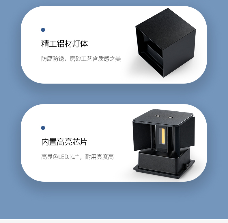 跨境现代简约户外防水led壁灯酒店创意过道楼梯走廊客厅壁灯卧室详情5