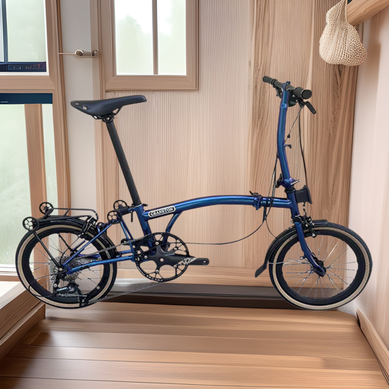 Cranston litepro, a 16-inch 9-speed folding bike, is a portable, ultra-light and retro push bicycle