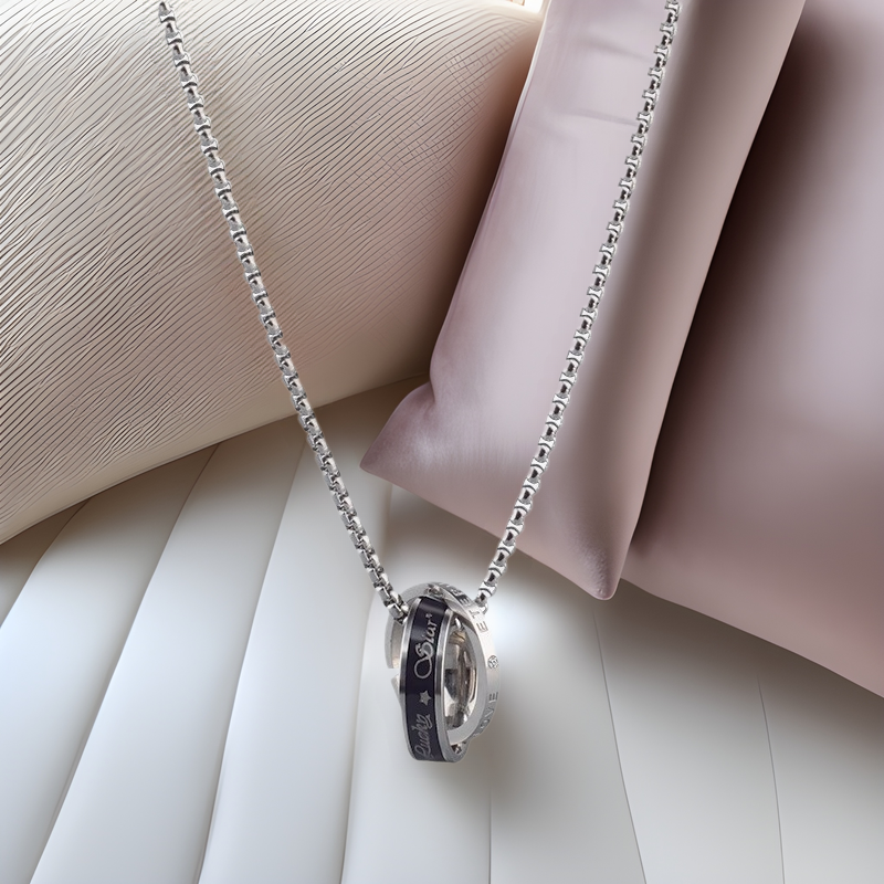 项链男嘻哈个性吊坠小众百搭卫衣毛衣链毛衣链钛钢不掉色男生配饰