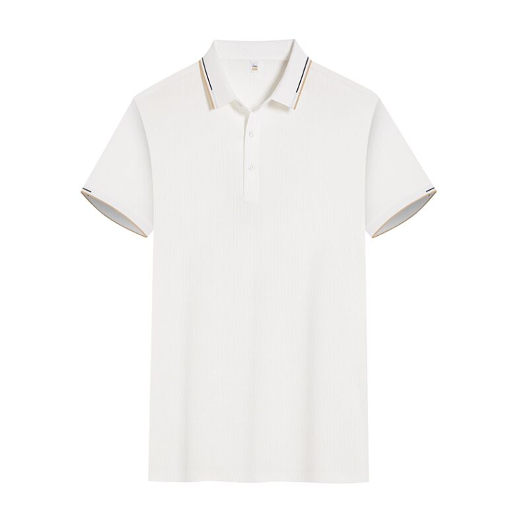 Custom-made short-sleeved work clothes, summer quick-drying work clothes, advertising shirts, pure cotton T-shirts, men's and women's factory uniforms, printed logo details Picture
