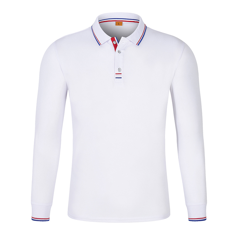 Polo Shirt Work Clothes Custom Lapel Long Sleeve T Custom Enterprise T-Shirt Printed Logo Embroidery details Picture