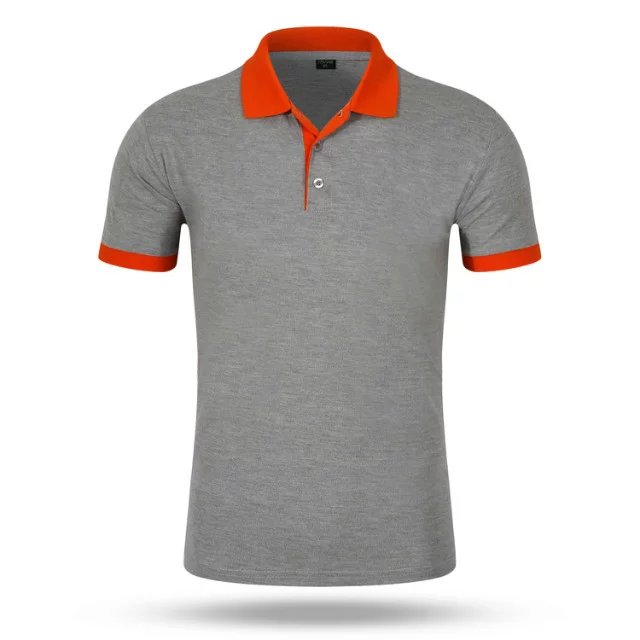 Customized work uniforms, T-shirts, class uniforms, pure cotton lapel POLO shirts, short-sleeved work clothes, custom-made, can be embroidered or printed details Picture