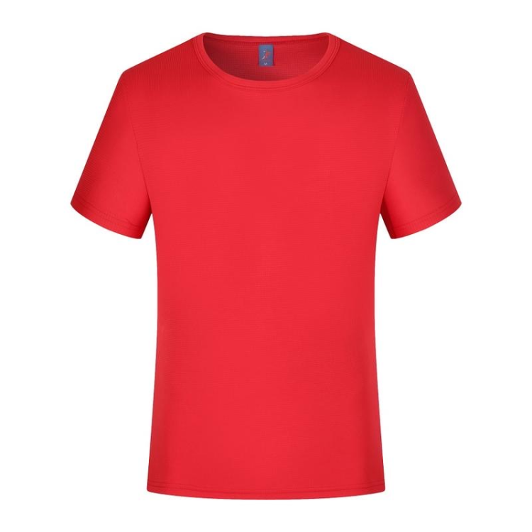 Custom-made short-sleeved work clothes for summer, quick-drying and breathable sportswear, advertising T-shirts, men's and women's factory uniforms with printed logos Item Picture