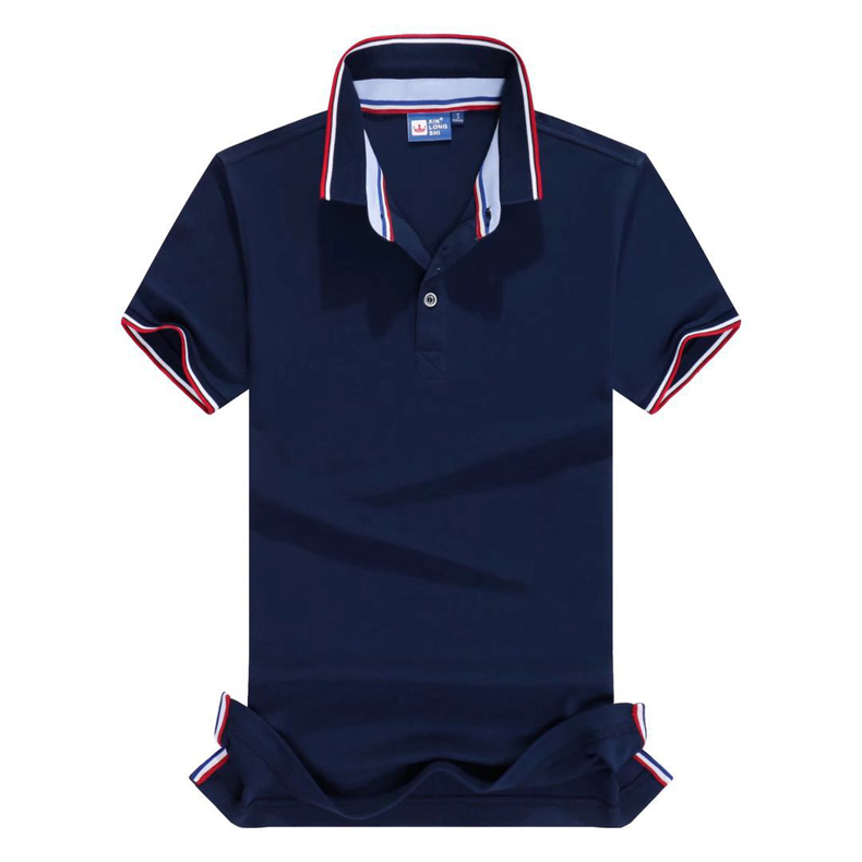 Haoen Polo Custom Enterprise Work Clothes T-Shirt Pure Cotton Short-Sleeved Work Clothes Diy Culture Shirt Printed Logo