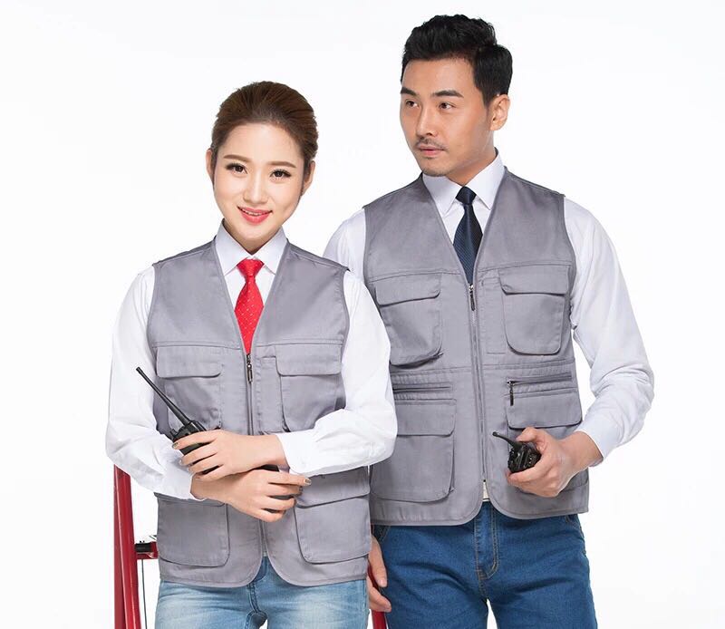 Advertising Campaign Customized Work Clothes Vest Labor Protection Tooling Vest Printed Logo Decoration Vest Volunteer Vest