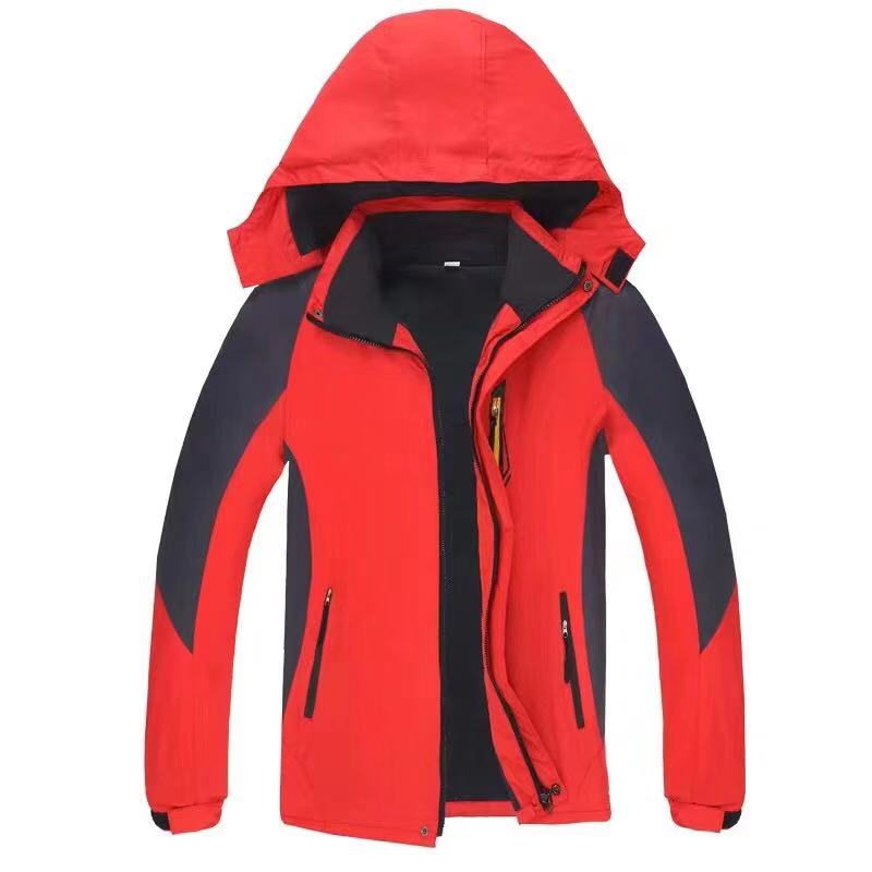 Hardshell Work Clothes Custom Printed Logo Word Embroidery Custom Hardshell Winter With Fleece Thickened Men's And Women's Coats