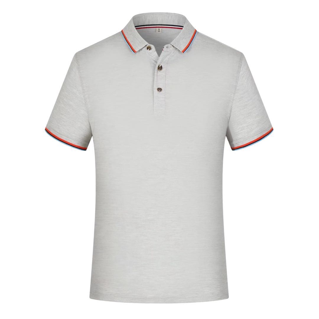 Haun Summer Men's And Women's Work Clothes T-Shirt Custom L Mercerized Cotton Shirt With Lapel Short-Sleeved Polo Shirt Tooling Specification drawing