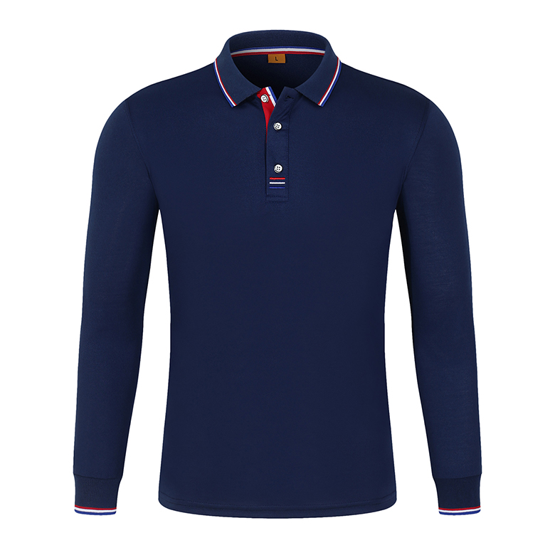 Polo Shirt Work Clothes Custom Lapel Long Sleeve T Custom Enterprise T-Shirt Printed Logo Embroidery