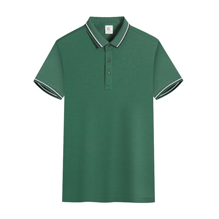Short-sleeved POLO shirts, T-shirts, custom work clothes, summer advertising shirts, LOGO printed enterprise factory uniforms, men's and women's work clothes details Picture
