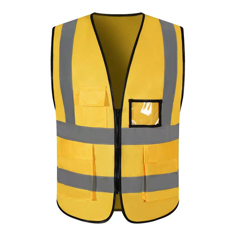 Advertising Work Clothes Luminous Strap Fluorescent Yellow Construction Site Safety Vest Sanitation Workers Transportation Cycling Coat Application Scenario