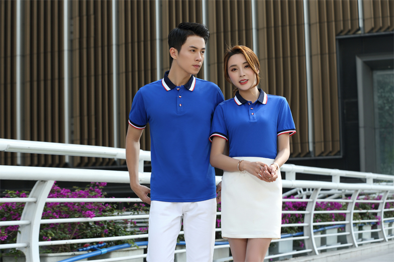 Haoen shirt Hotel restaurant work uniform short-sleeved, catering snacks, milk tea, barbecue, spicy skewers, hot pot restaurant T-shirt Specification image