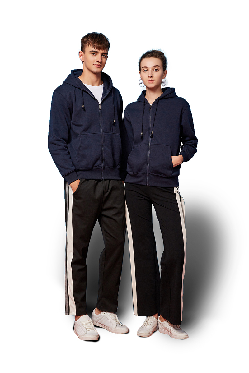 Autumn And Winter Plus Fleece Hoodie Work Clothes Advertising Shirt Hooded Cardigan Plus Fleece Long-Sleeved Men's And Women's Class Clothes Printing Logo