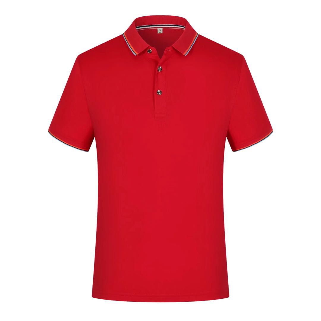 Haun Summer Men's And Women's Work Clothes T-Shirt Custom L Mercerized Cotton Shirt With Lapel Short-Sleeved Polo Shirt Tooling