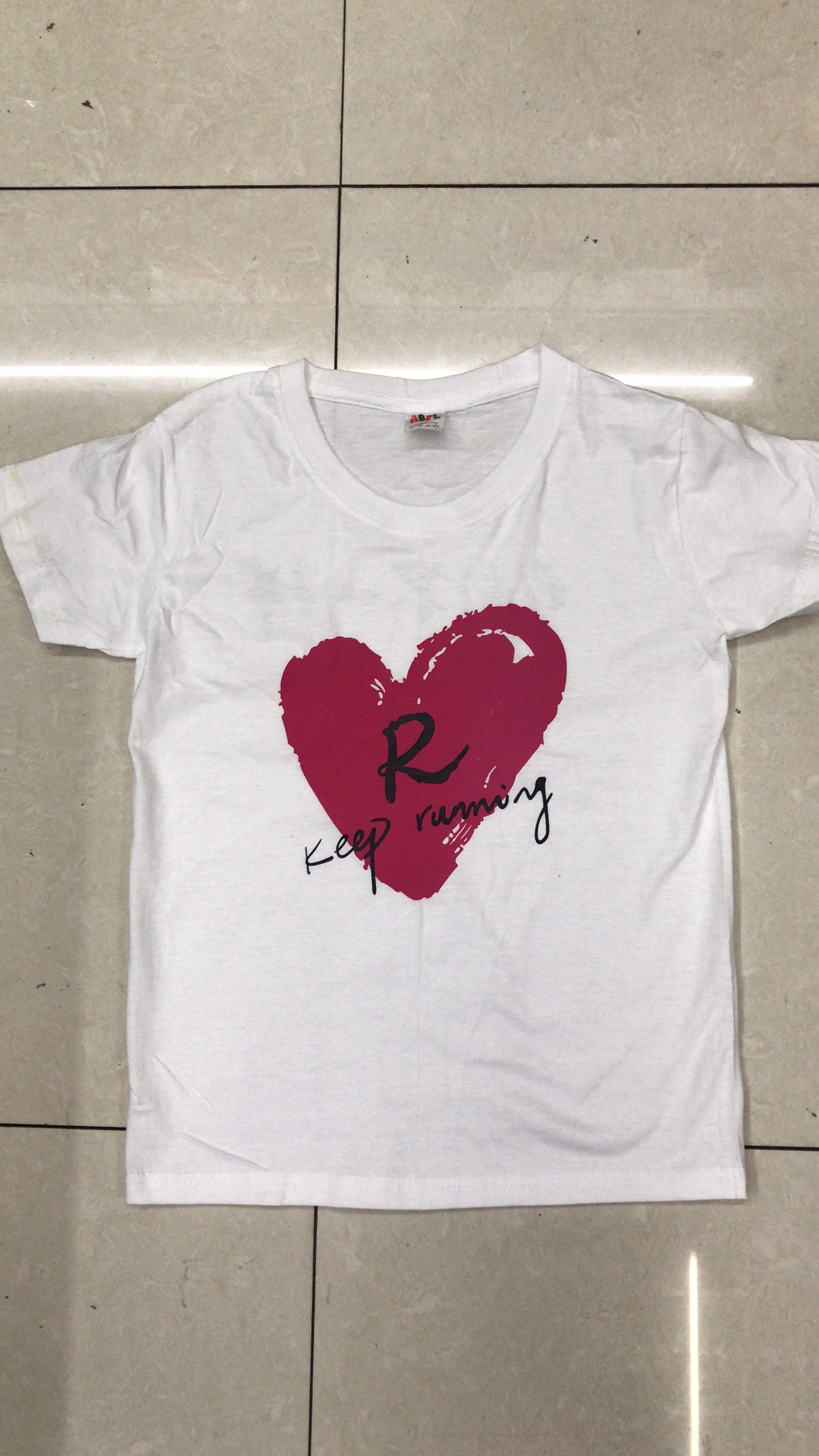 White T-Shirt Round Neck Short Sleeve Pure Cotton Solid Color Blank Advertising Shirt Printed Word To Picture Printing Specification drawing