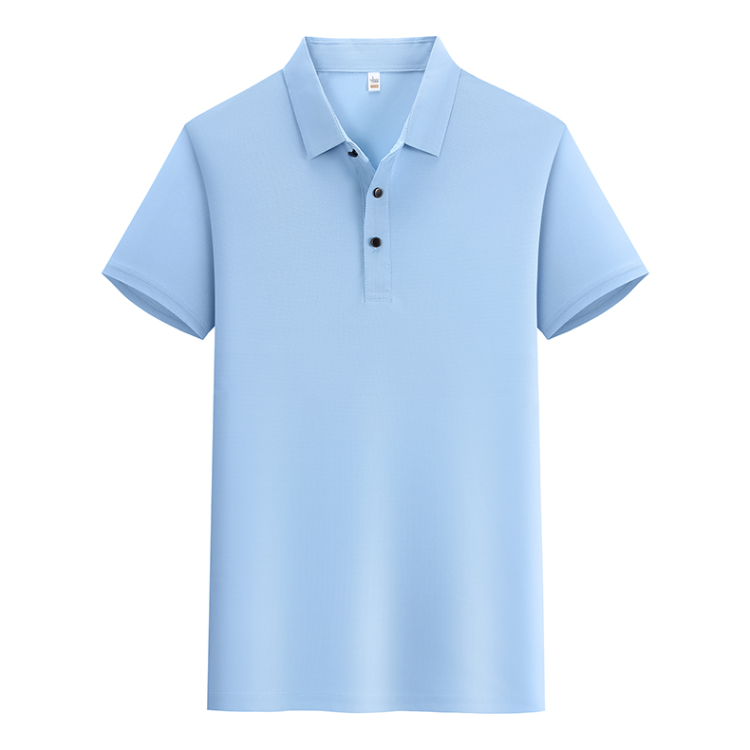Custom-made short-sleeved work clothes, summer quick-drying workwear advertisements, polo shirts, pure cotton T-shirts, men's and women's factory uniforms with printed logos details Picture