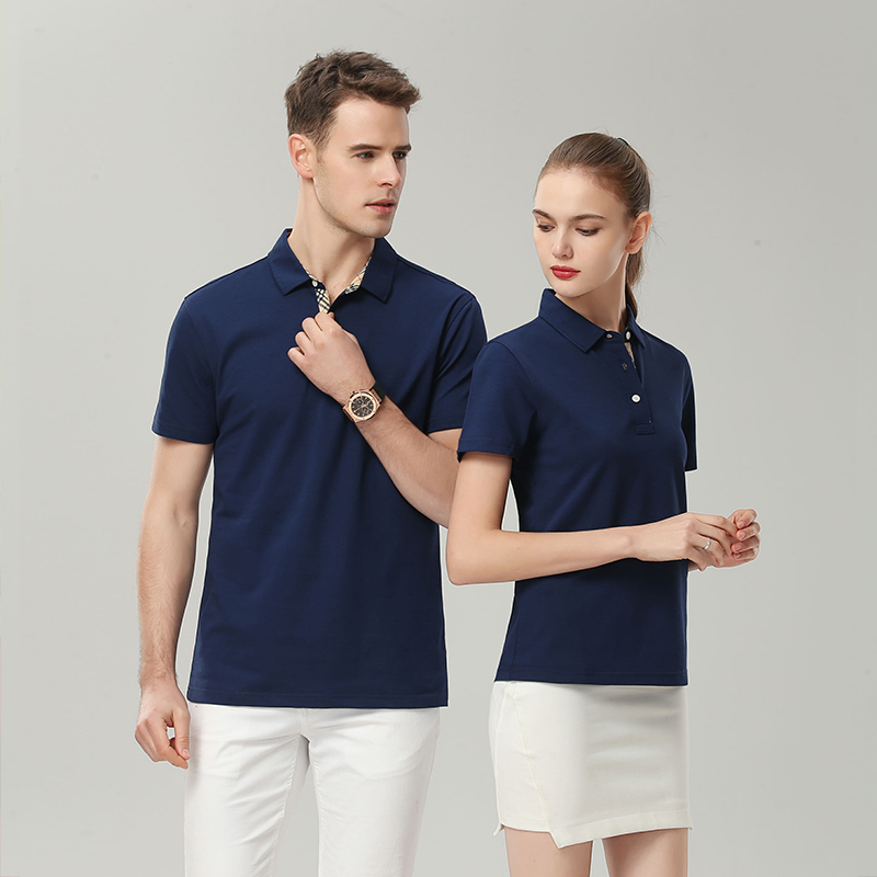 Custom T-Shirt Printing Logo Short Sleeve Cotton Lapel Work Clothing Custom Party Team T-Shirt Custom Printing