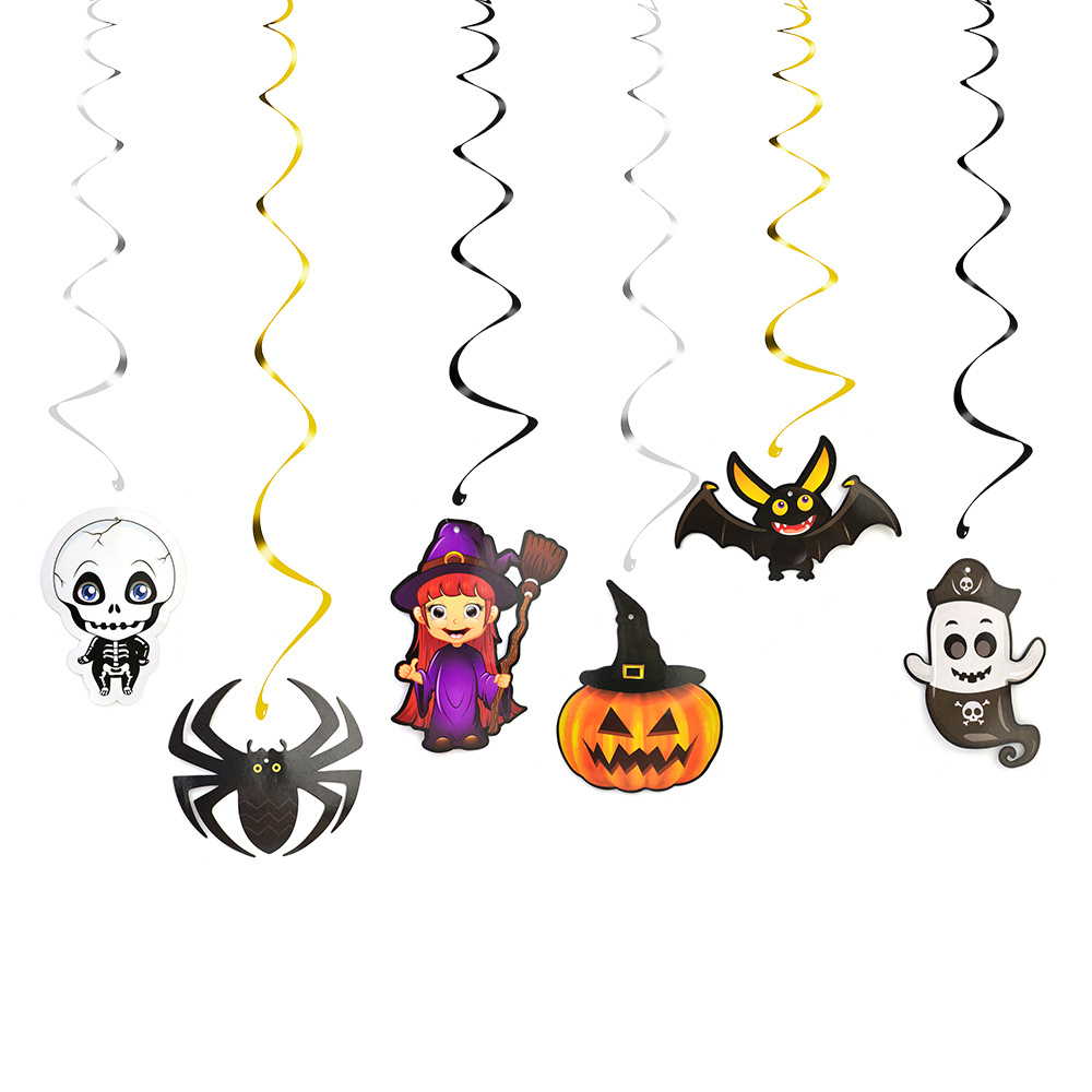 Halloween Spiral decorations Whirlpool hanging decorations party set the mood Decorative Ghost Festival party ceiling decorative pendants Item Picture