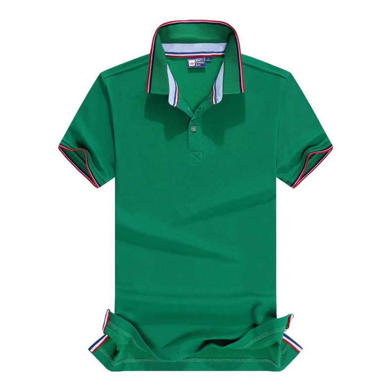 Haoen Polo Custom Enterprise Work Clothes T-Shirt Pure Cotton Short-Sleeved Work Clothes Diy Culture Shirt Printed Logo details Picture