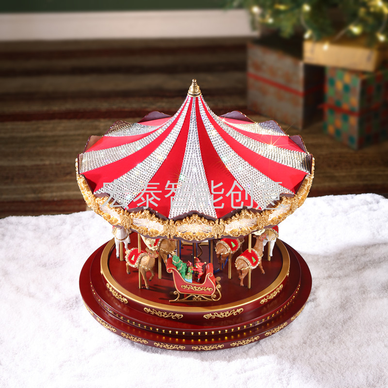 Big Ride Horse Carousel Christmas Supplies Christmas Decorations Christmas Gifts Christmas Decorations Christmas Music Box Application Scenario