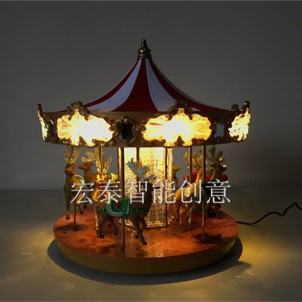 Swaro Tour Horse Carousel Music Box Christmas Supplies Christmas Decorations Christmas Gifts details Picture
