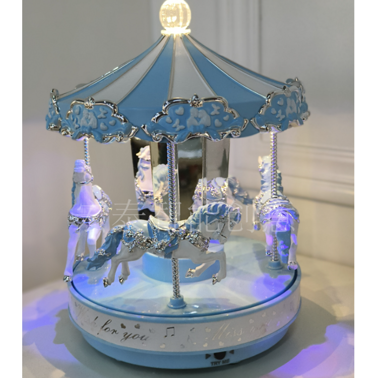 Traditional amusement horse pink Christmas supplies, Christmas ornaments, Christmas gifts, Christmas handicrafts, Christmas music boxes Application Scenario