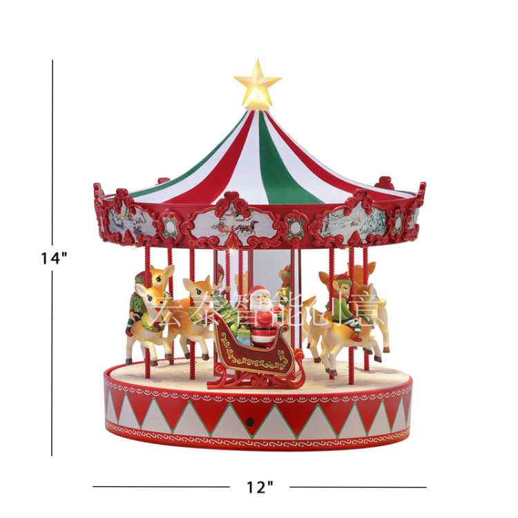 Traditional Horse Rides Christmas Decorations Christmas Gifts Christmas Decorations Christmas Music Box Item Picture