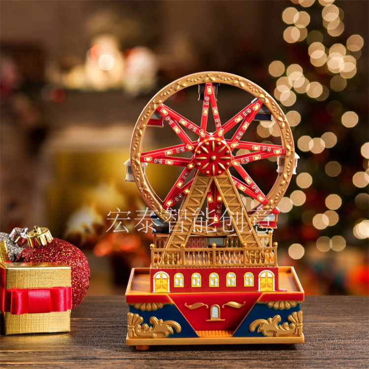 Mini carousel, mini Ferris wheel, Christmas supplies, ornaments, Christmas gifts, Christmas decorations Specification image