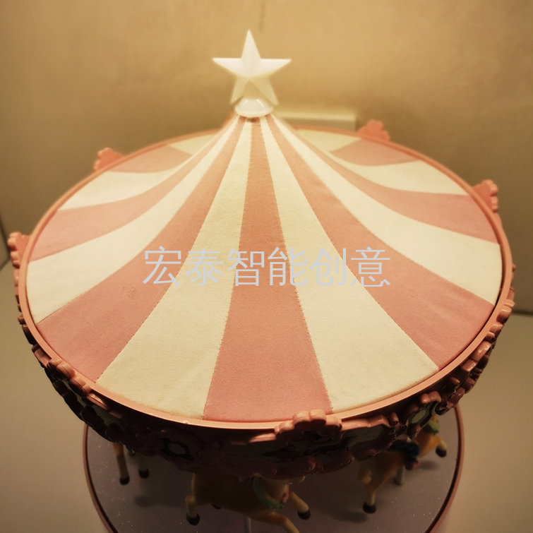 Traditional Fun Horse Pink Christmas Supplies Display Christmas Gifts Christmas Crafts Christmas Music Box Specification drawing