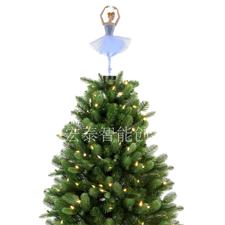 Treetop Star Ballerina Girl Christmas items Ornaments Christmas Gifts Christmas decorations Christmas music box Electric Christmas gifts Children's toys full figure