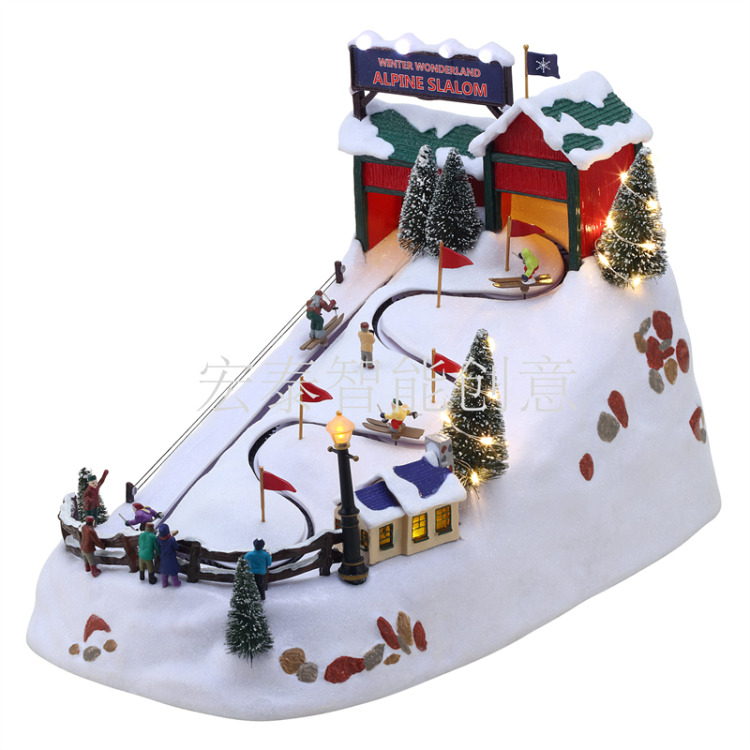 Christmas Supplies Christmas Snow Mountain Runway Christmas Decorations Christmas Gifts Christmas Decorations Christmas Music Box