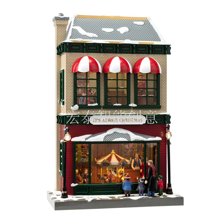 Christmas House Music box Christmas decorations Christmas gifts Christmas music box details Picture